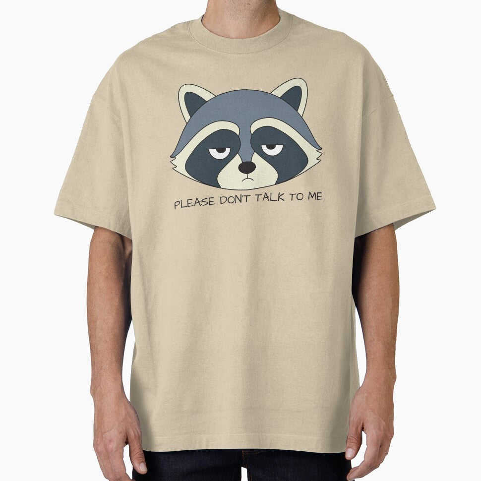 Funny Raccoon Sticker | Please Don't Talk To Me Introvert Humor by STEAM & DREAM T-Shirts, Hoodie, Sweatshirt (Image 1)