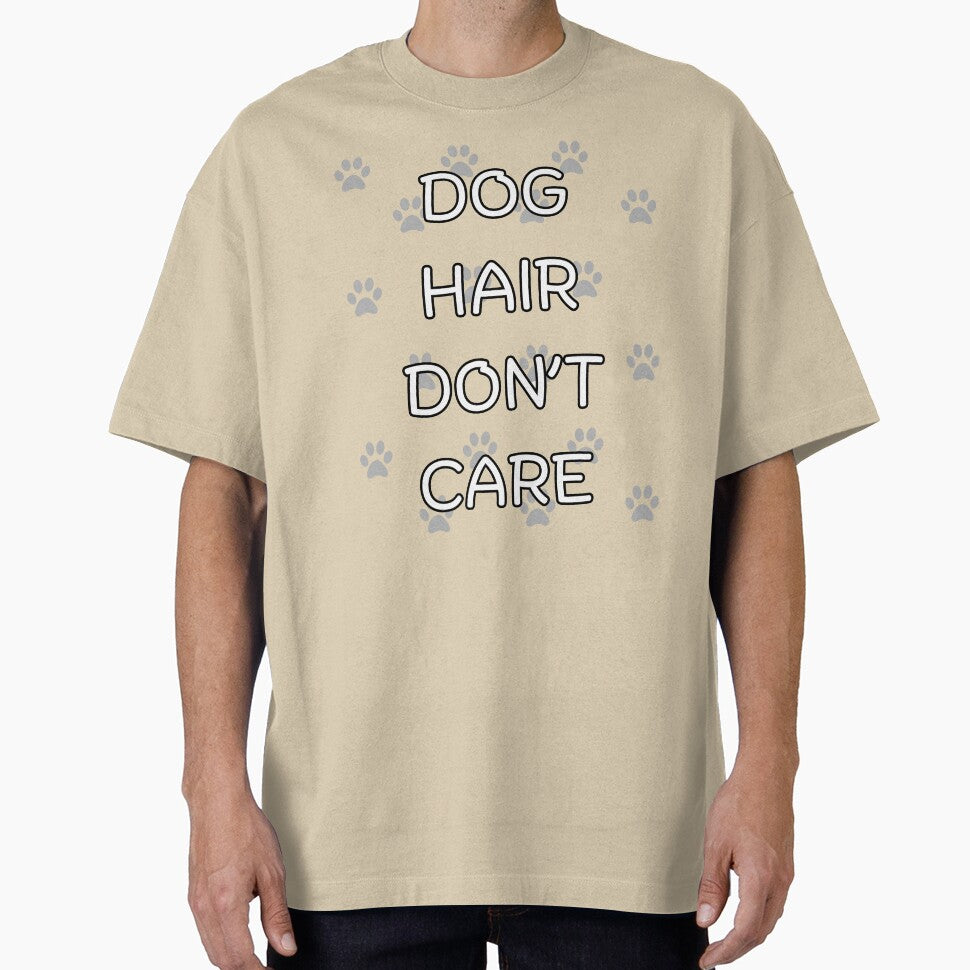 Dog Hair Don't Care Funny T-Shirt | Dog Mom Shirt | Crazy Dog Lady Gift for Dog Lovers by PawGiggles Hoodie,... (Image 1)