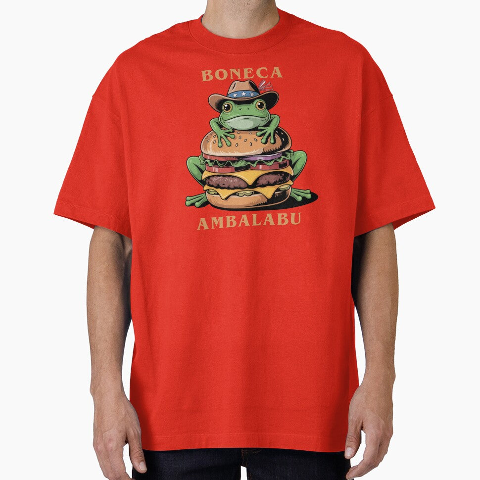 Boneca Ambalabu USA – Funny American Cheeseburger Frog Meme Art by Lunaria Arts T-Shirts, Hoodie, Sweatshirt (Image 1)