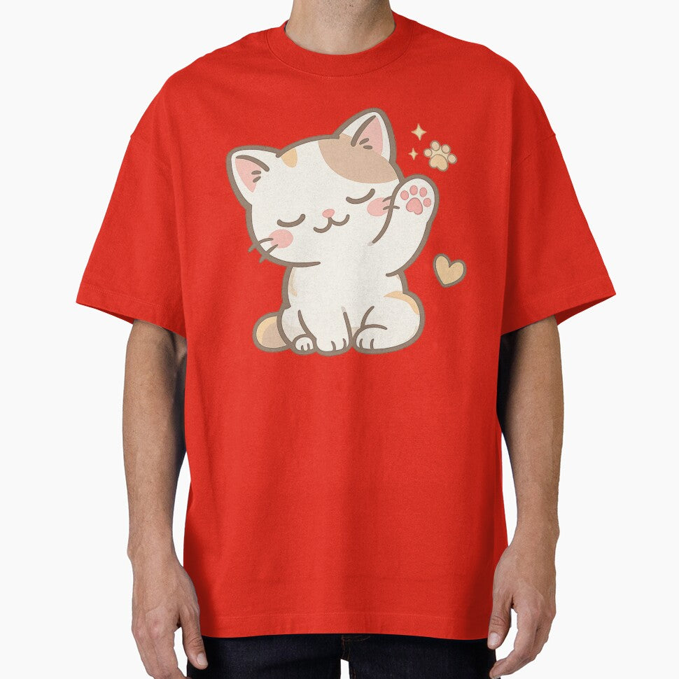Cute Full Body Cat Lover – Kawaii Cat Illustration Aesthetic Design by BabyStark