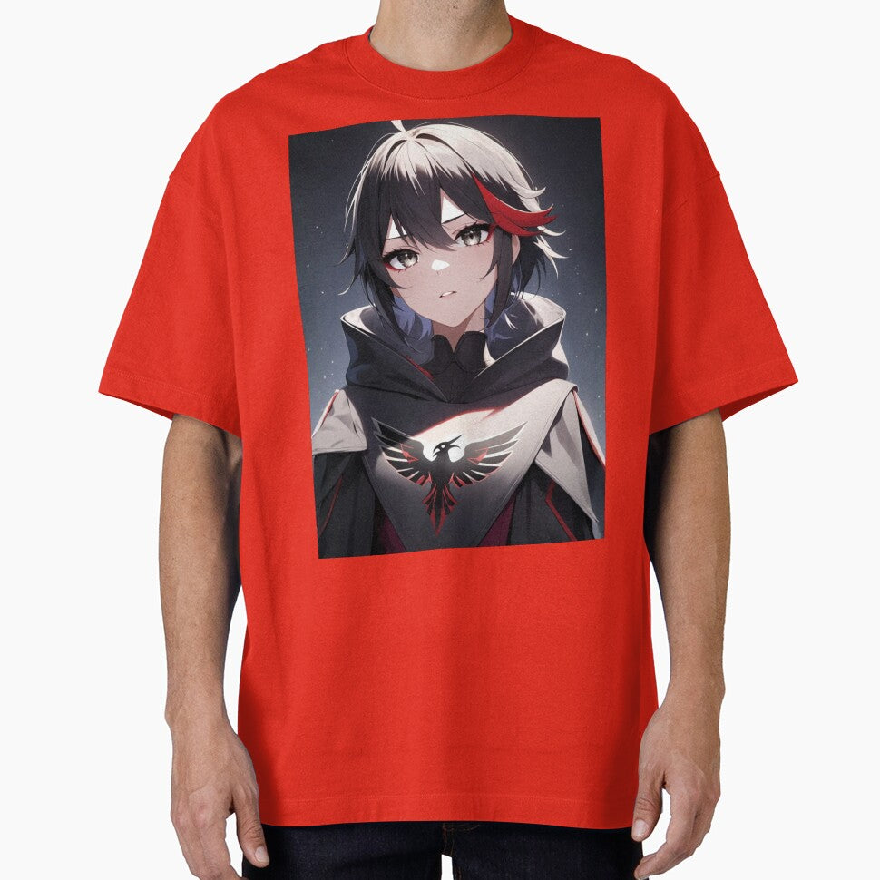 Crow Emblem Hoodie Anime Art | Raven Wing Mystic Hooded Character T-Shirt / Hoodie by breeding-03 Sweatshirt (Image 1)