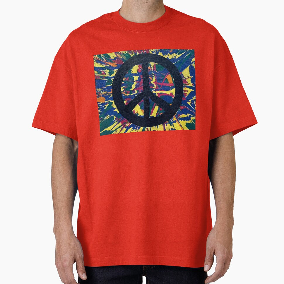Tie Dye Peace Hippie Painting by Colorsoflove613 T-Shirts, Hoodie, Sweatshirt | BlankRebels.com (Image 1)
