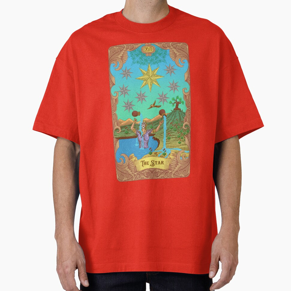 The Star Tarot Illustration by WOLForDEER T-Shirts, Hoodie, Sweatshirt | BlankRebels.com (Image 1)