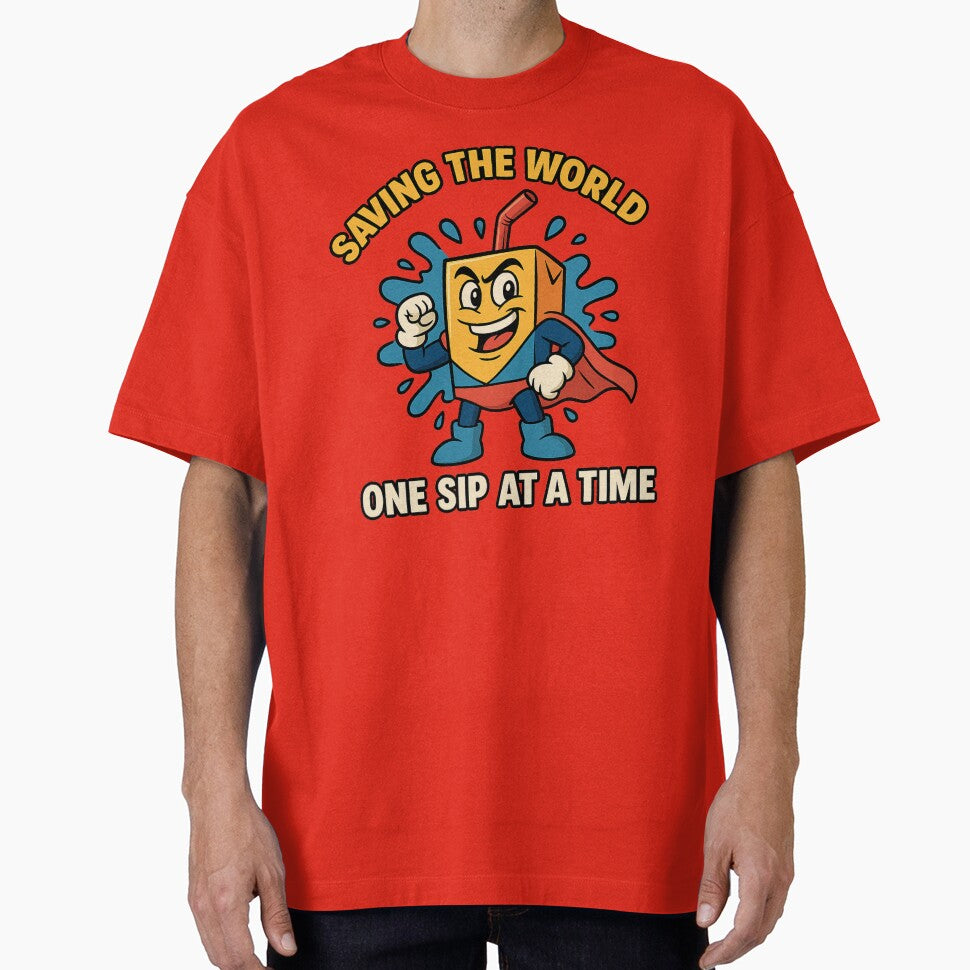 Funny Superhero Cartoon Juicebox – Saving the World One Sip at a Time by Epic Threads Designs T-Shirts, Hoodie,... (Image 1)