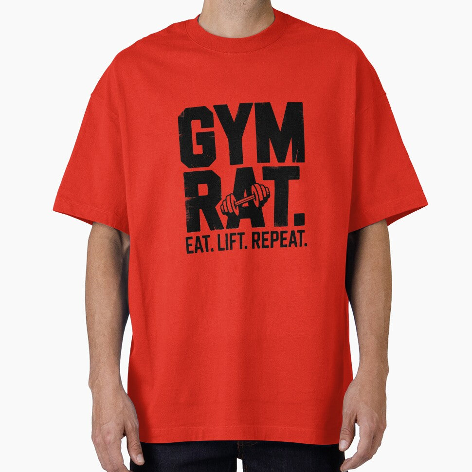 Copy of Gym Rat Eat Lift Repeat Vintage Weightlifting T-Shirt Design by The Wise Fortress Hoodie, Sweatshirt (Image 1)