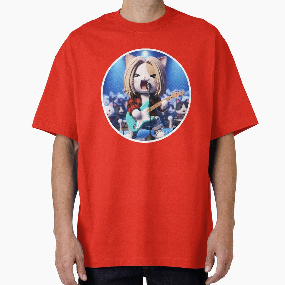 Grunge Cat by PickledjoArt T-Shirts, Hoodie, Sweatshirt | BlankRebels.com (Image 1)
