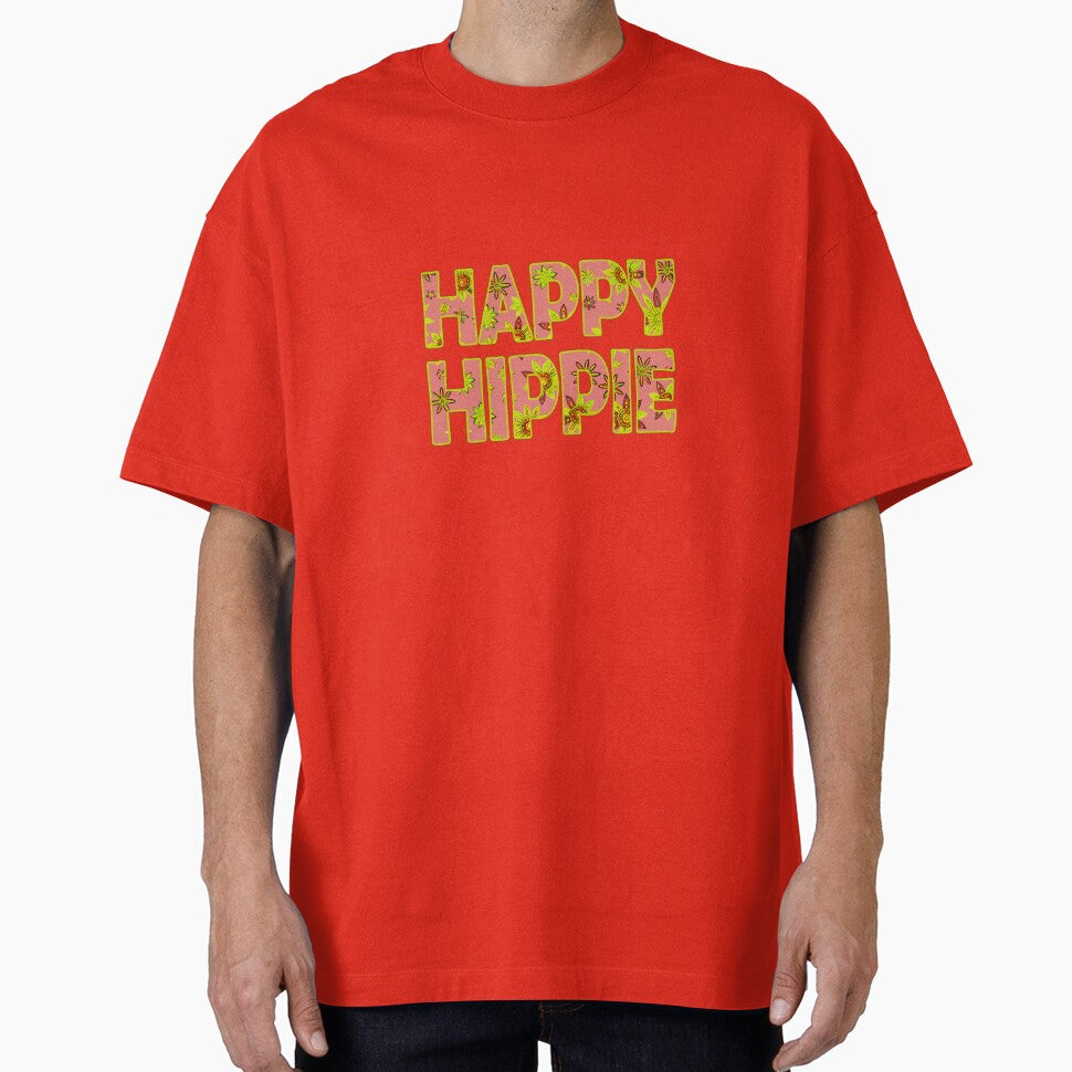 Happy Hippie Words Flower Power Free Spirit Hippie Vibes 4 of 4 by Beachy T-Shirts, Hoodie, Sweatshirt (Image 1)