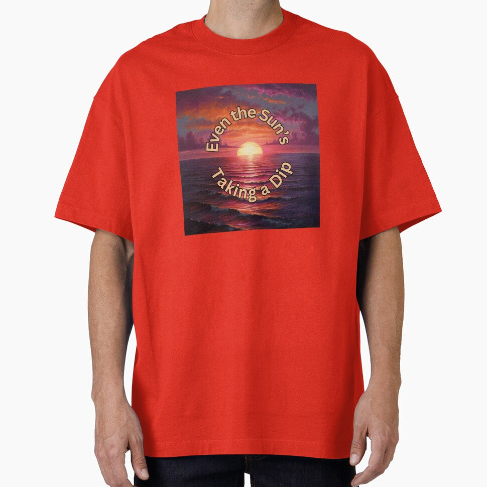 Even the Sun’s Taking a Dip – Playful Sunset Design by Dream Wear T-Shirts, Hoodie, Sweatshirt | BlankRebels.com (Image 1)