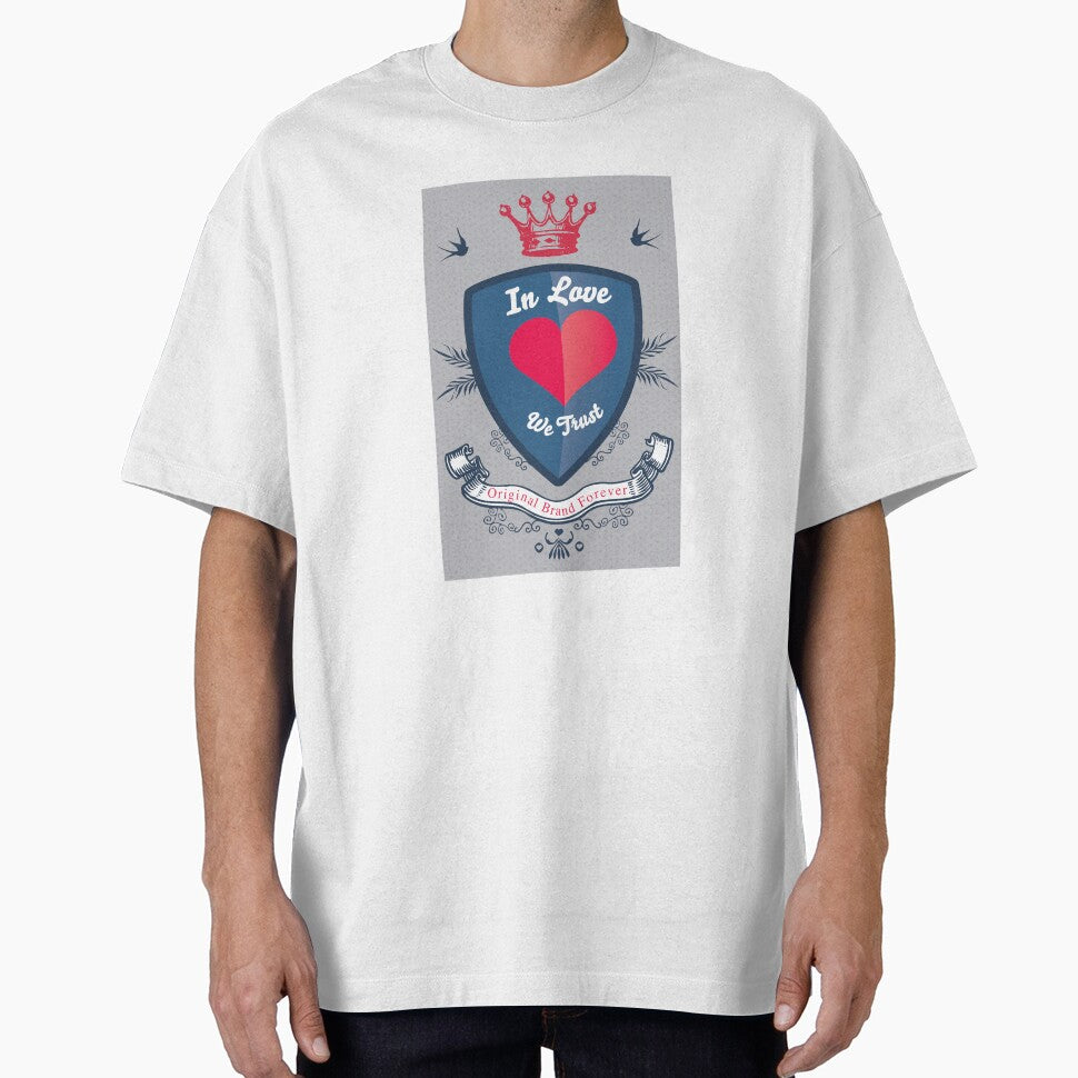 In Love We Trust Romantic Graphic – Couples Hoodie & Heartfelt Gift by DreamFlux T-Shirts, Sweatshirt (Image 1)