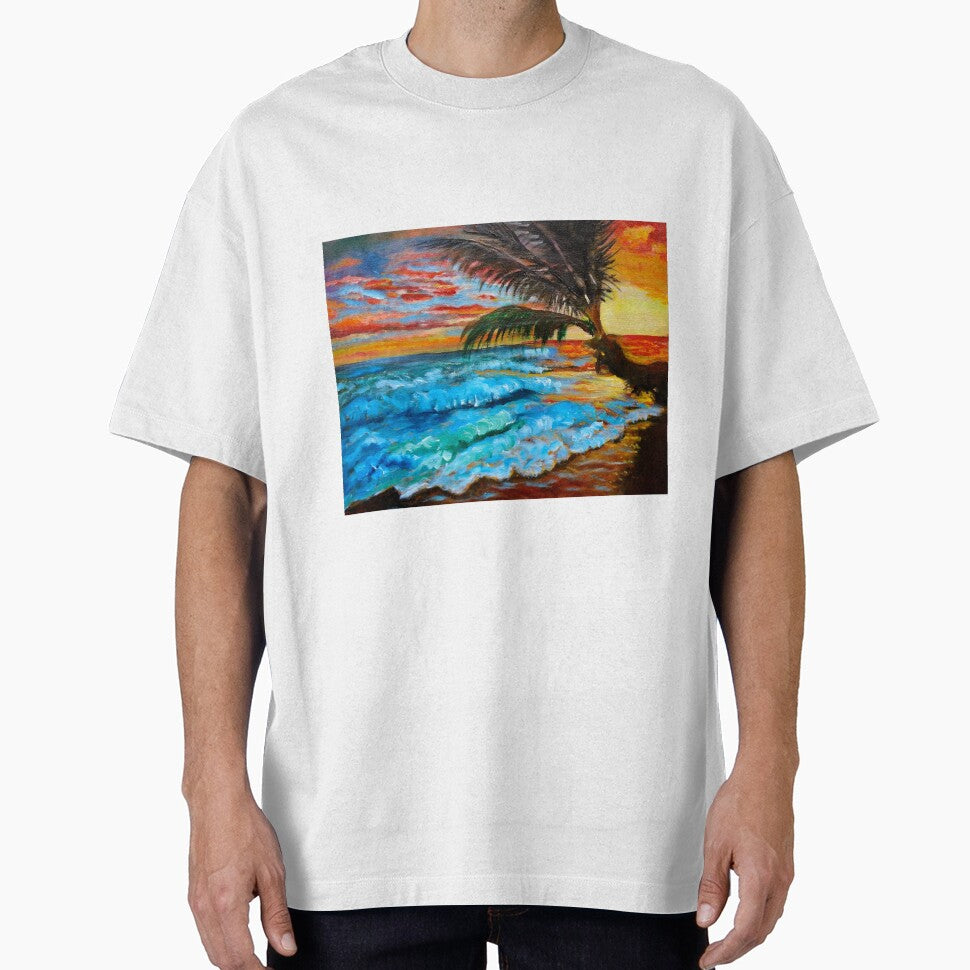 Brilliant Sunset Over Hawaii by jennyleeandjim T-Shirts, Hoodie, Sweatshirt | BlankRebels.com (Image 1)