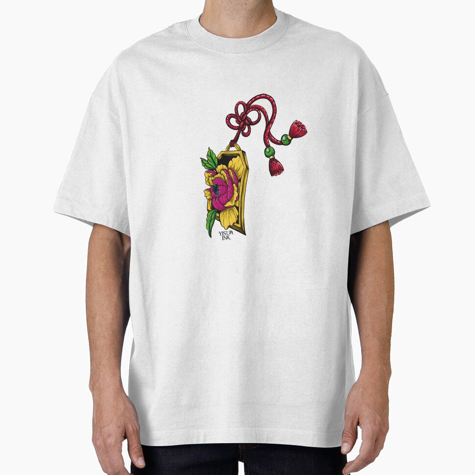 Japanese amulet with peony flower by Yisuaink T-Shirts, Hoodie, Sweatshirt | BlankRebels.com (Image 1)