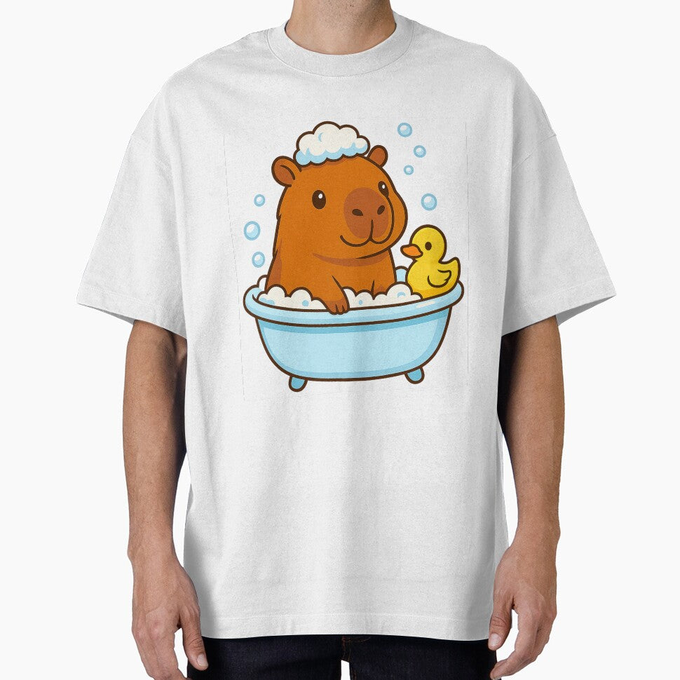 Cute Capybara Shower by JOSTH T-Shirts, Hoodie, Sweatshirt | BlankRebels.com (Image 1)
