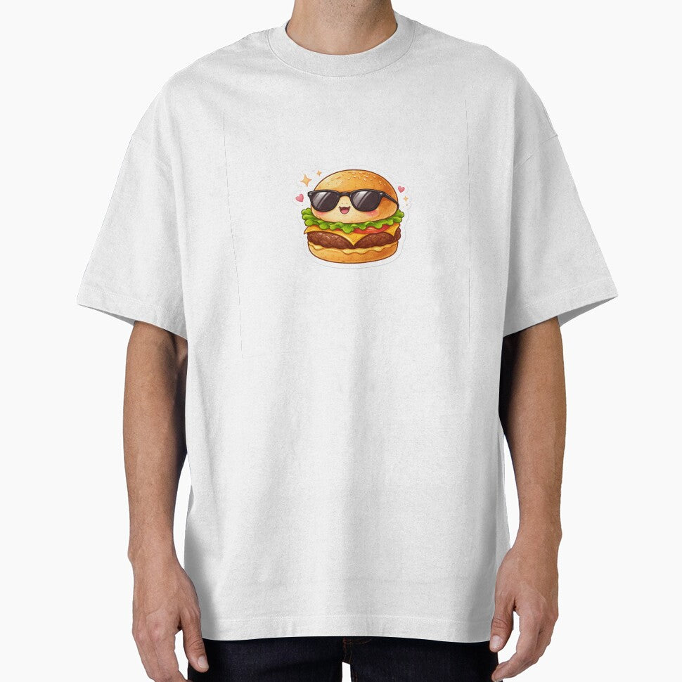 Cool Burger with Sunglasses Sticker by Snark Studio T-Shirts, Hoodie, Sweatshirt | BlankRebels.com (Image 1)