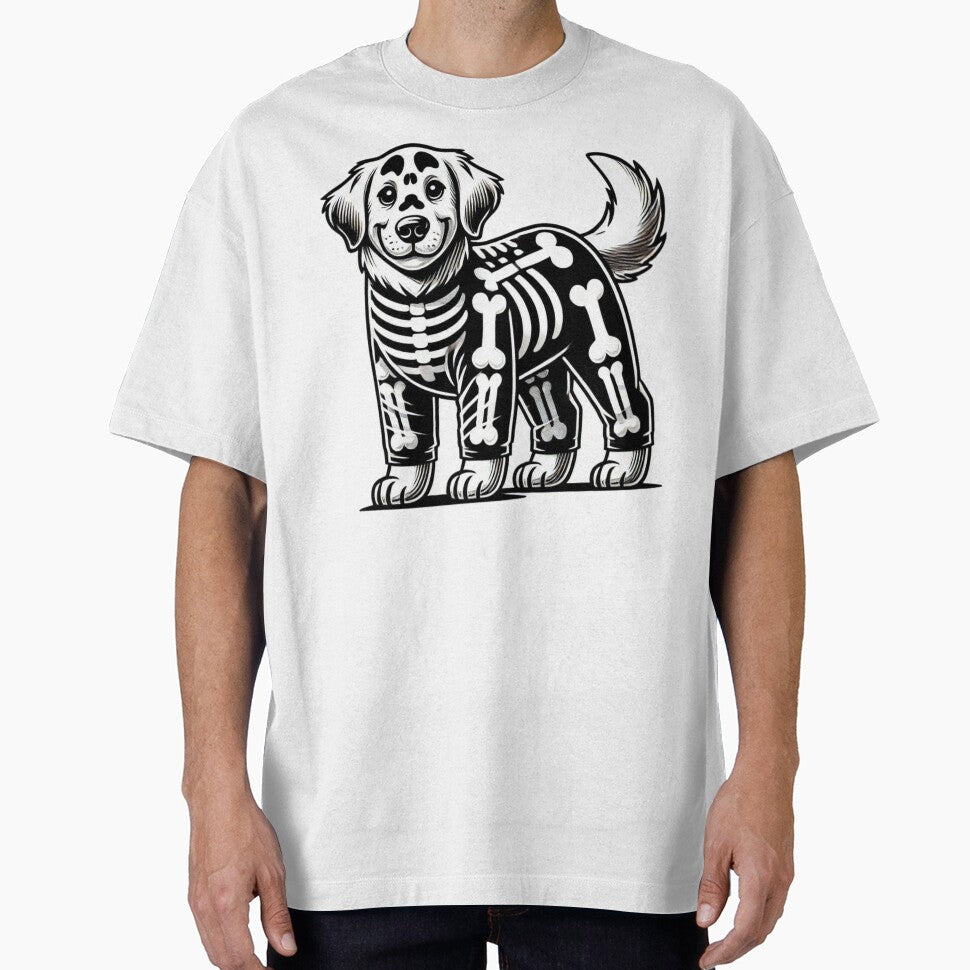 Golden Retriever Skeleton Halloween by BlankCanvasHaHa T-Shirts, Hoodie, Sweatshirt | BlankRebels.com (Image 1)