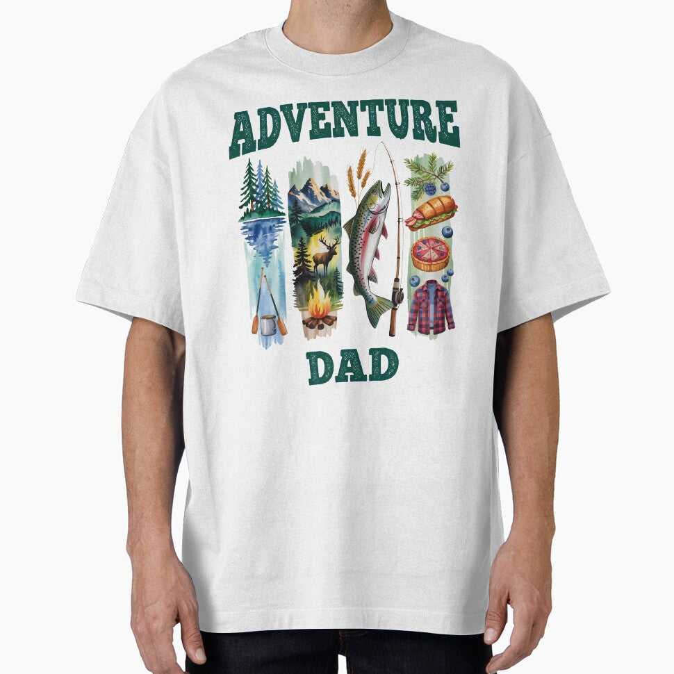 Adventure Dad – Outdoors Camping and Fishing Father’s Day Design by TaiyoDigital36 T-Shirts, Hoodie, Sweatshirt (Image 1)