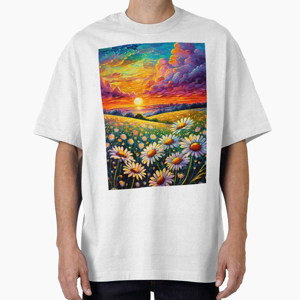 Field of Daisies at Sunset by Feral Confetti T-Shirts, Hoodie, Sweatshirt | BlankRebels.com (Image 1)