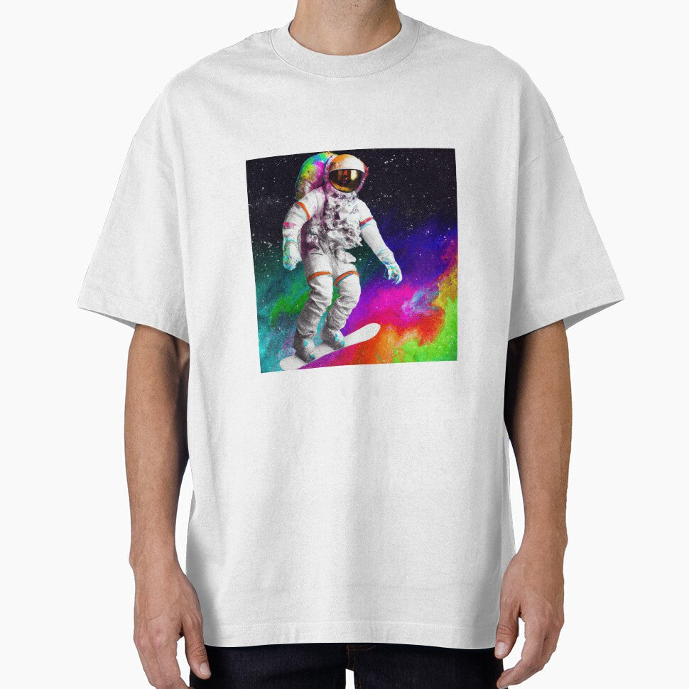 Watercolor Astronaut Snowboarding in Space by Lilieae T-Shirts, Hoodie, Sweatshirt | BlankRebels.com (Image 1)