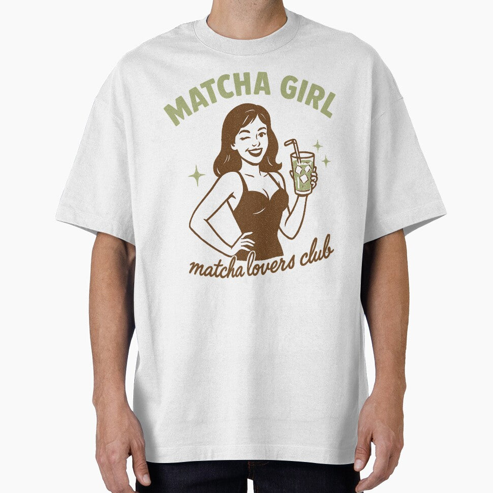 MATCHA GIRL Summer – retro vintage design | Gift for matcha lovers by Graphicarium Shop T-Shirts, Hoodie,... (Image 1)