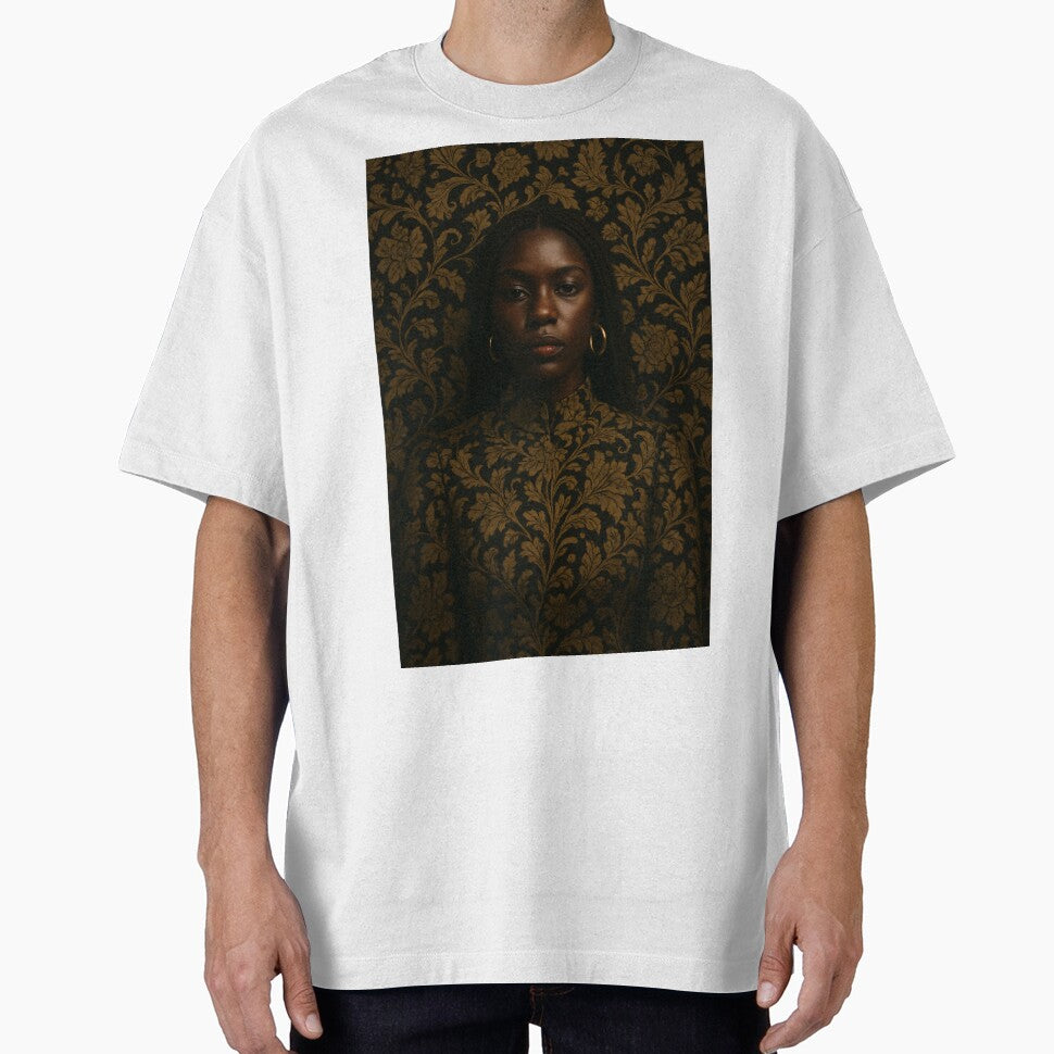 Shadow & Gold – Abstract Portrait Art by MadKoniPrints T-Shirts, Hoodie, Sweatshirt | BlankRebels.com (Image 1)
