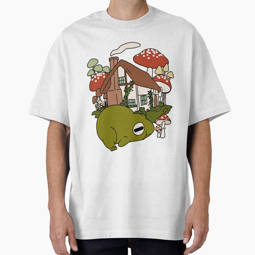 Cute Cottagecore Illustration Froggy Mushroom #3 by Annisa Yuwanda T-Shirts, Hoodie, Sweatshirt | BlankRebels.com (Image 1)
