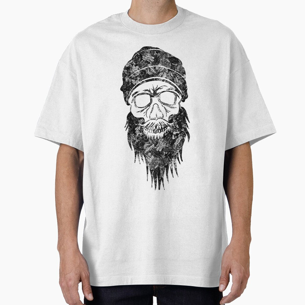 Dark leaves in darkest skies abstract crazy beard skull by TitaCris T-Shirts, Hoodie, Sweatshirt | BlankRebels.com (Image 1)