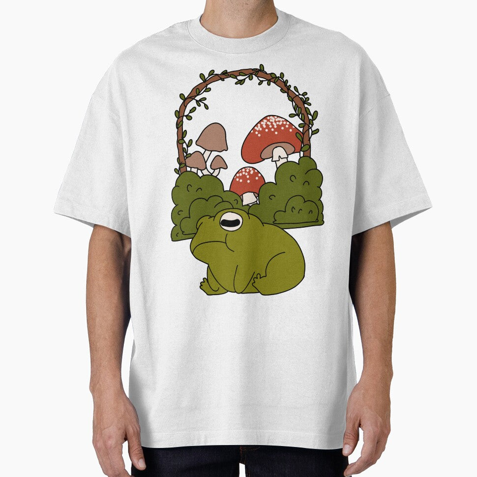 Cute Cottagecore Illustration Froggy Mushroom #1 by Annisa Yuwanda T-Shirts, Hoodie, Sweatshirt | BlankRebels.com (Image 1)