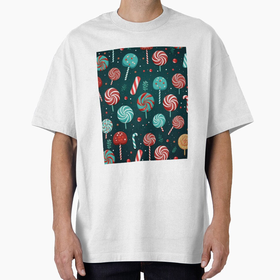 Candy Christmas Pattern by NicolasGlowArt T-Shirts, Hoodie, Sweatshirt | BlankRebels.com (Image 1)