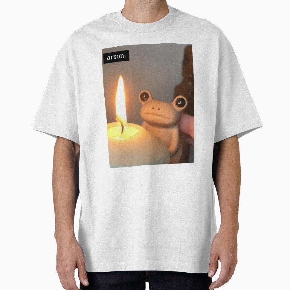 HQ Arson Evil Sad Frog Meme by fomodesigns T-Shirts, Hoodie, Sweatshirt | BlankRebels.com (Image 1)