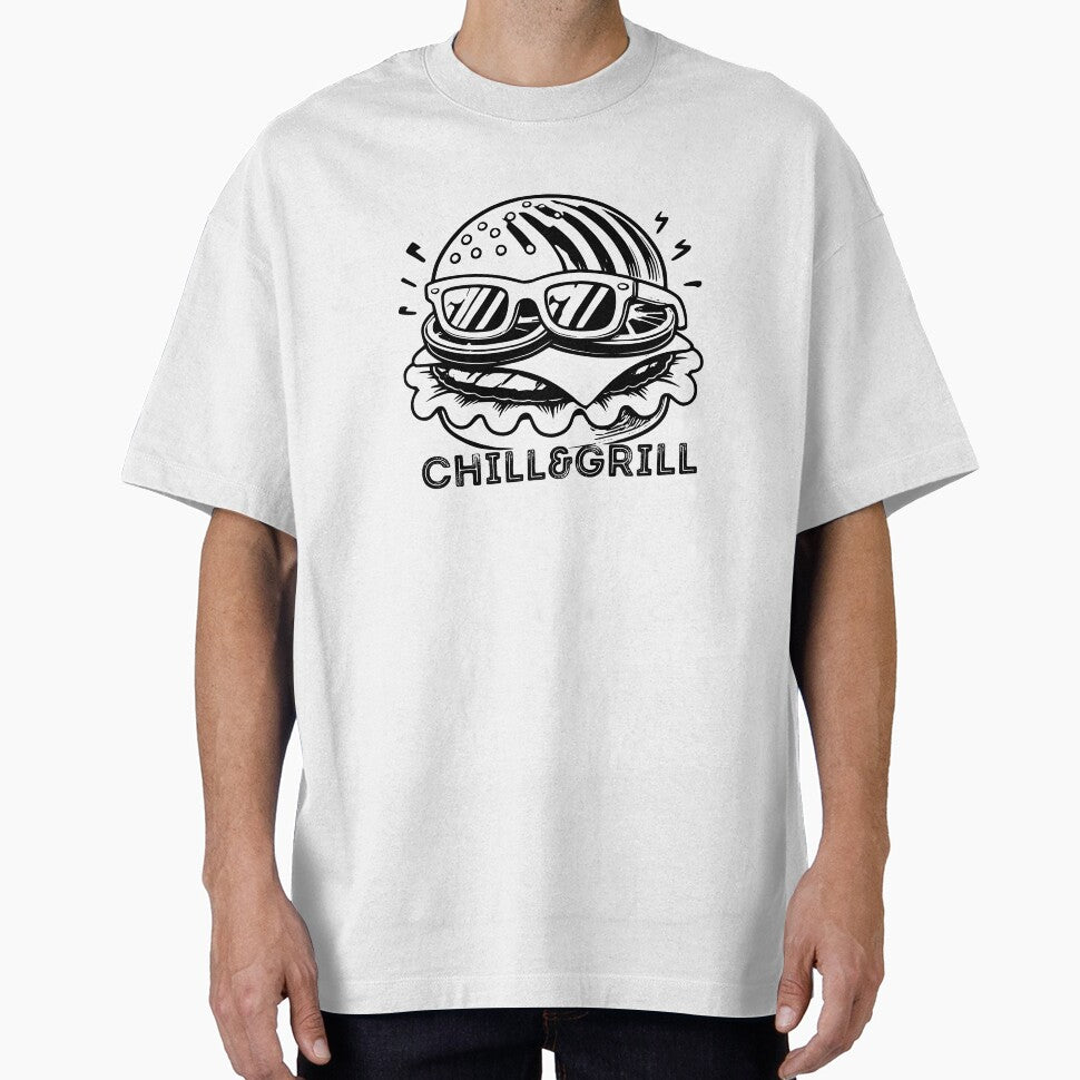 Chill & Grill Burger by Mbk Studios T-Shirts, Hoodie, Sweatshirt | BlankRebels.com (Image 1)