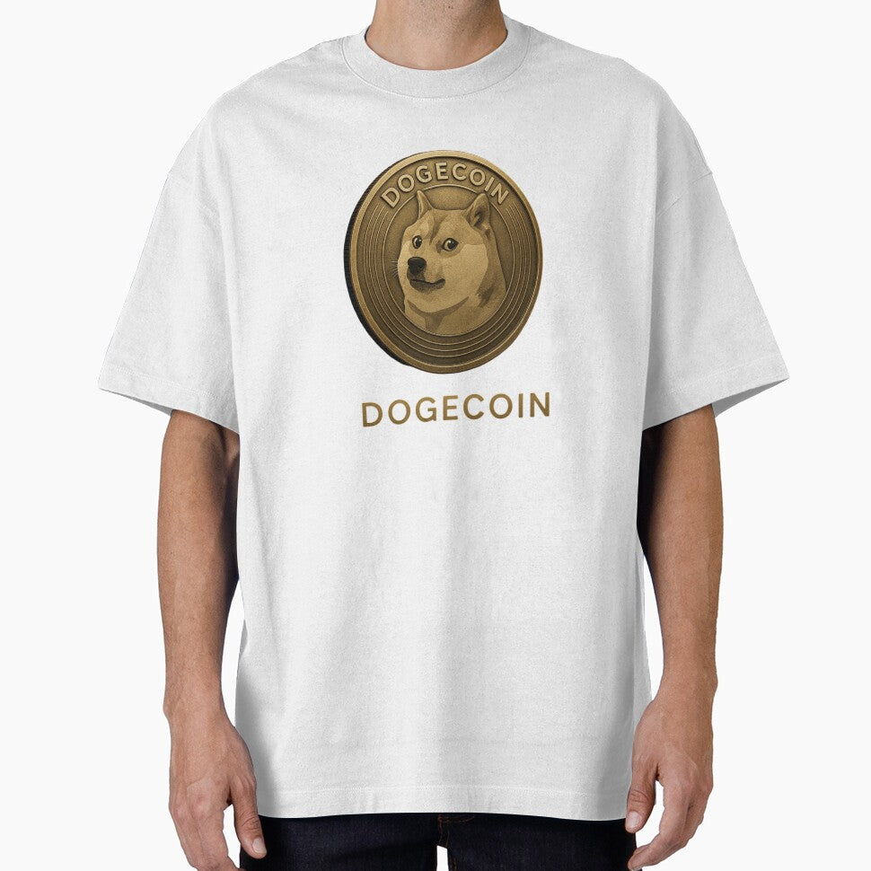 Dogecoin Cryptocurrency Gold Coin Art by TheExpresso