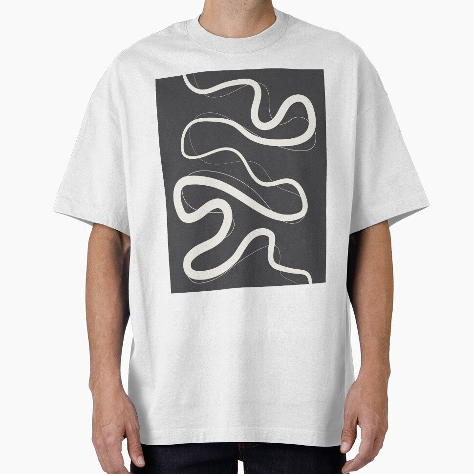 Minimalist Abstract Line Art 06-02 by PAPER MOON art & design T-Shirts, Hoodie, Sweatshirt | BlankRebels.com (Image 1)
