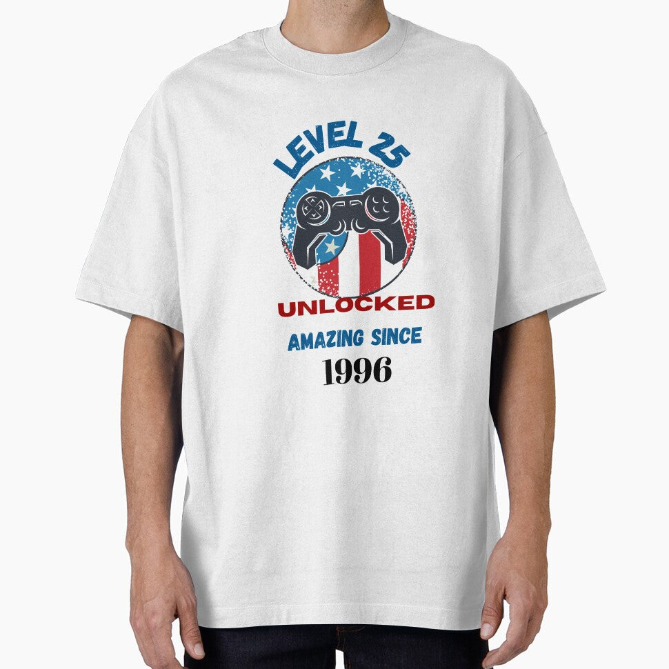 25 unlocked 25 birthday amazing since 1996 by schoolarts T-Shirts, Hoodie, Sweatshirt | BlankRebels.com (Image 1)