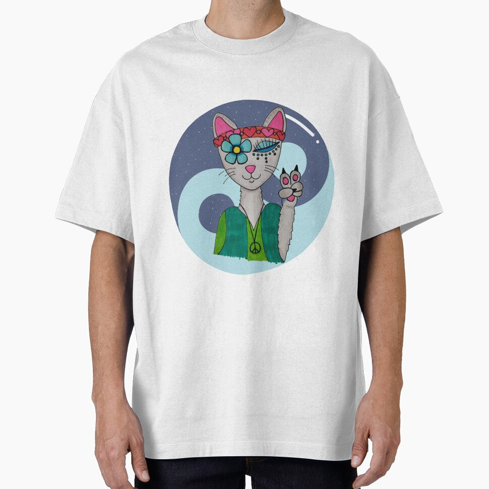 Hippie Kitty by The Morbid Hippie T-Shirts, Hoodie, Sweatshirt | BlankRebels.com (Image 1)