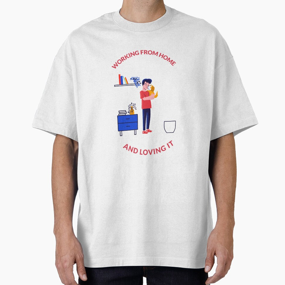 Working From Home Dog And Loving It by HappyFunnyTees T-Shirts, Hoodie, Sweatshirt | BlankRebels.com (Image 1)