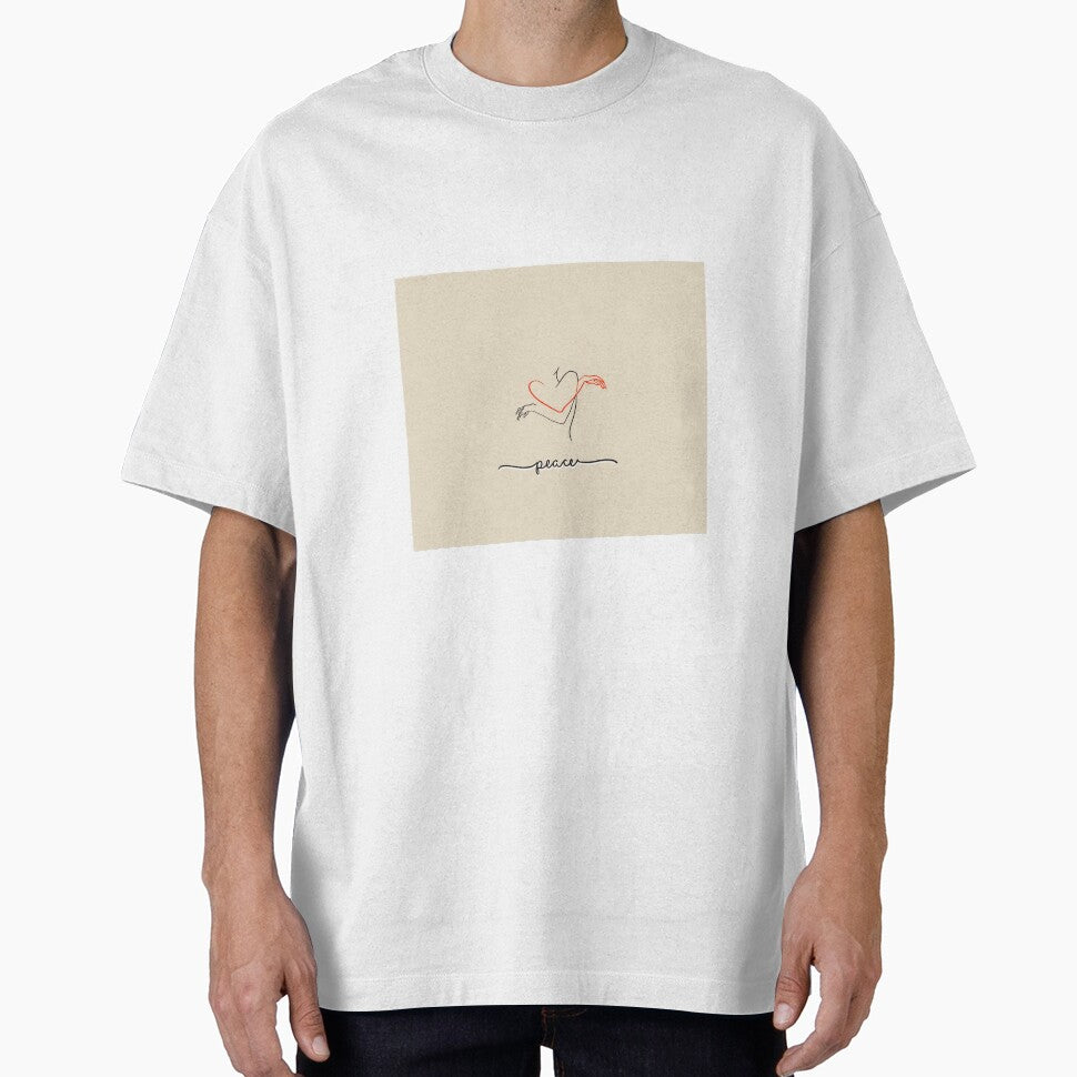 Minimal Line Art- Peace by Barelythere2324 T-Shirts, Hoodie, Sweatshirt | BlankRebels.com (Image 1)