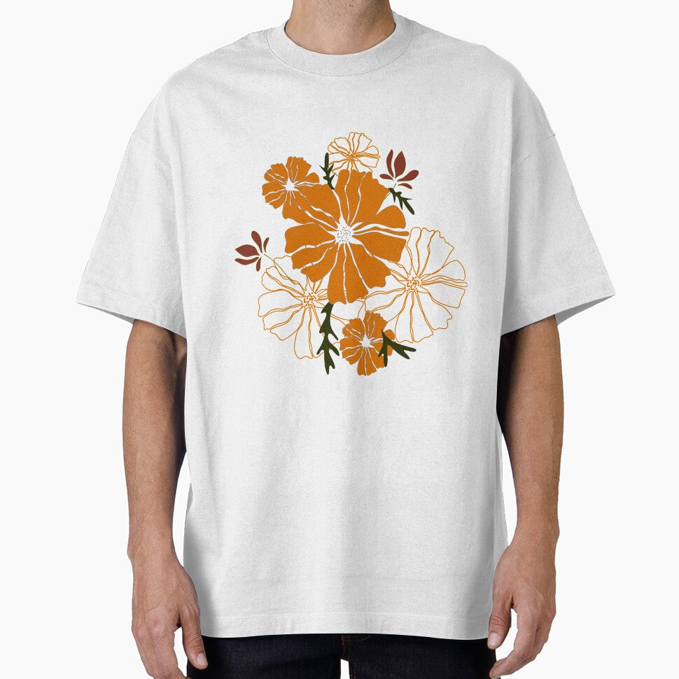 Orange Flowers by Fas Designs T-Shirts, Hoodie, Sweatshirt | BlankRebels.com (Image 1)
