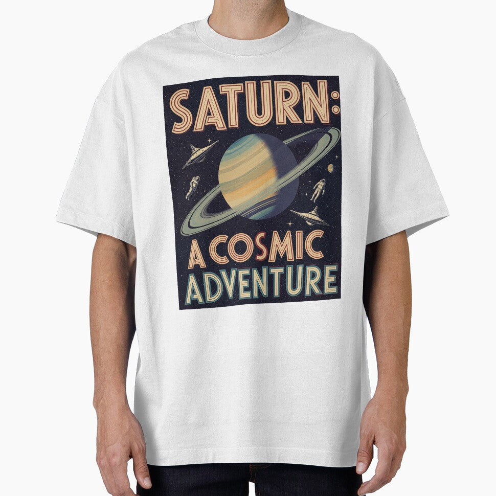 Saturn: A Cosmic Adventure by 4rtistcDrift T-Shirts, Hoodie, Sweatshirt | BlankRebels.com (Image 1)