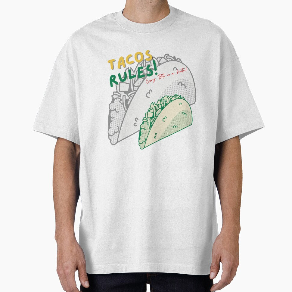 Taco Rules: every bite is a fiesta by ElixirCraft T-Shirts, Hoodie, Sweatshirt | BlankRebels.com (Image 1)