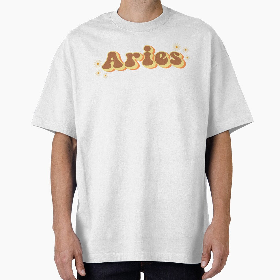 Aries Retro Bubbly Zodiac Art by bubblesjpeg T-Shirts, Hoodie, Sweatshirt | BlankRebels.com (Image 1)