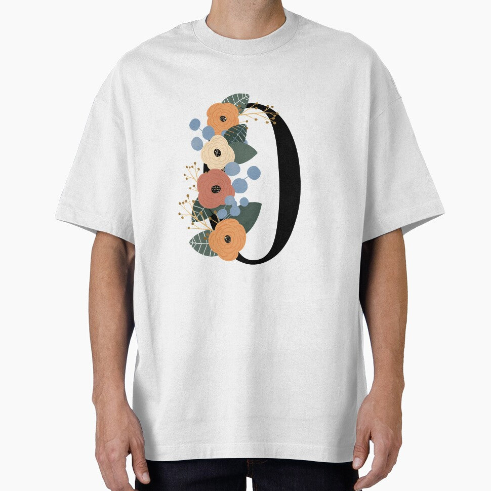Floral Letter O by Egodcounseling T-Shirts, Hoodie, Sweatshirt | BlankRebels.com (Image 1)