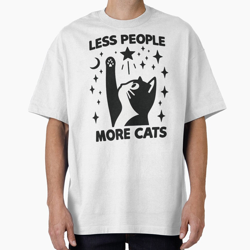 Less People More Cats, Funny Kittens Lovers by PrideGayMonth