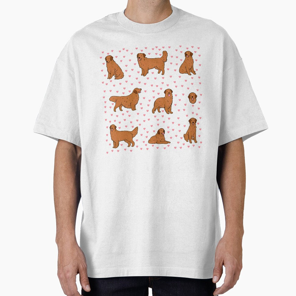 Red Golden retriever cute pack by Yarafantasyart T-Shirts, Hoodie, Sweatshirt | BlankRebels.com (Image 1)