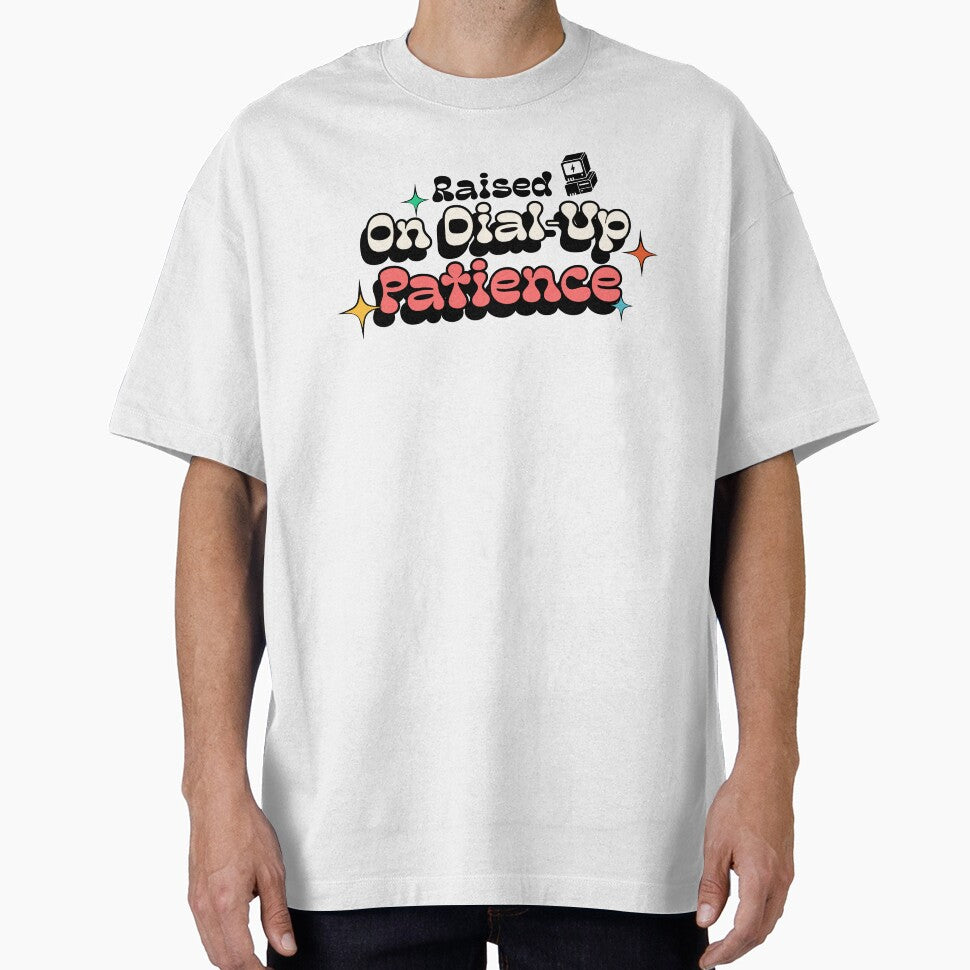 Raised On Dial-Up Patience Retro by V's Tees Hoodie, Sweatshirt | BlankRebels.com (Image 1)