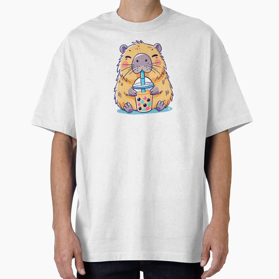 Boba tea and capybara by Itouchedabee T-Shirts, Hoodie, Sweatshirt | BlankRebels.com (Image 1)