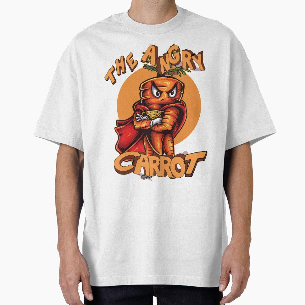 Angry Carrot Love Superhero Cartoon by ProjectX23 T-Shirts, Hoodie, Sweatshirt | BlankRebels.com (Image 1)