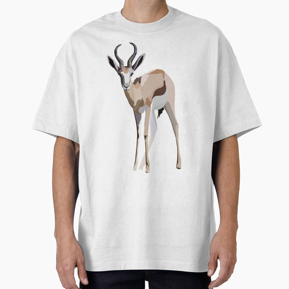 S is for Springbok,Springbok Artwork – Graceful Antelope Illustration and Wildlife Design by... (Image 1)