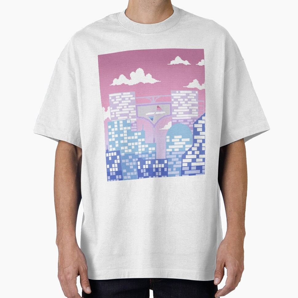 Pixel Bigender Pride City T-Shirts, Hoodie, Sweatshirt