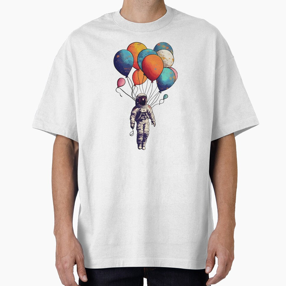 Astronaut with balloons by SketchyPedals T-Shirts, Hoodie, Sweatshirt | BlankRebels.com (Image 1)