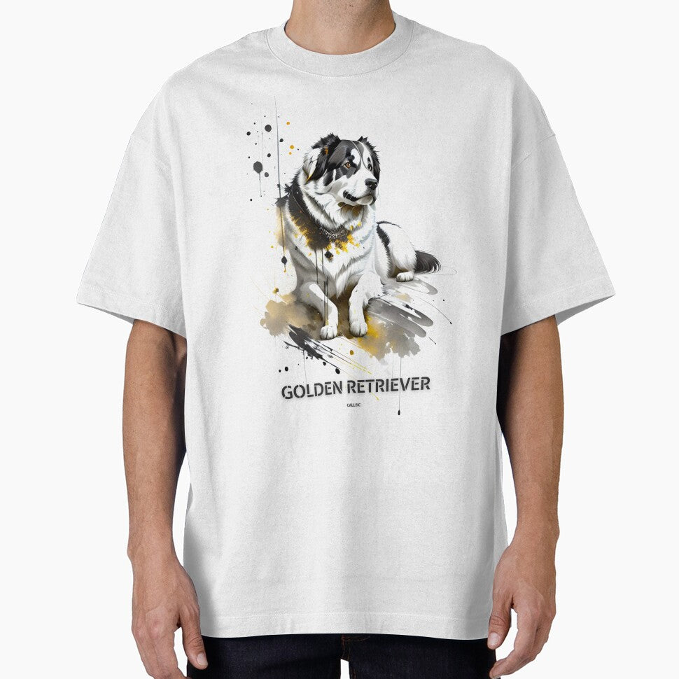 golden retriever dog brush sketch by CallisC Arts by CallisC-Arts T-Shirts, Hoodie, Sweatshirt | BlankRebels.com (Image 1)