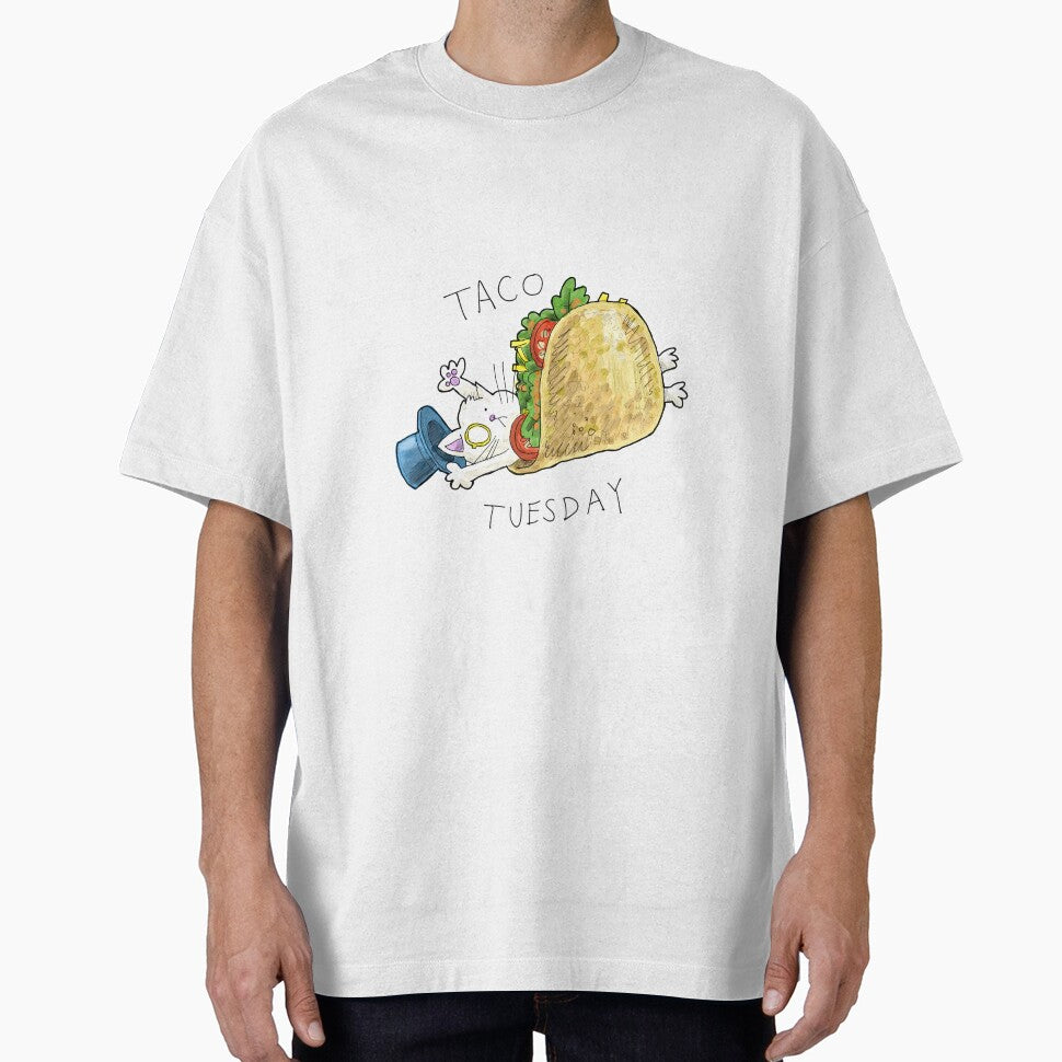 Dapper Cat - Taco Tuesday by johnnybuzt T-Shirts, Hoodie, Sweatshirt | BlankRebels.com (Image 1)